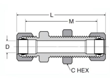 Bulkhead Union Compression fittings, Brass connectors, Brass Pipe Joint Fittings, Pneumatic Fittings, Air Fittings